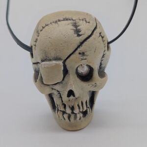 Vintage Disneyland Randotti Haunted Mansion Skull Pendant Necklace